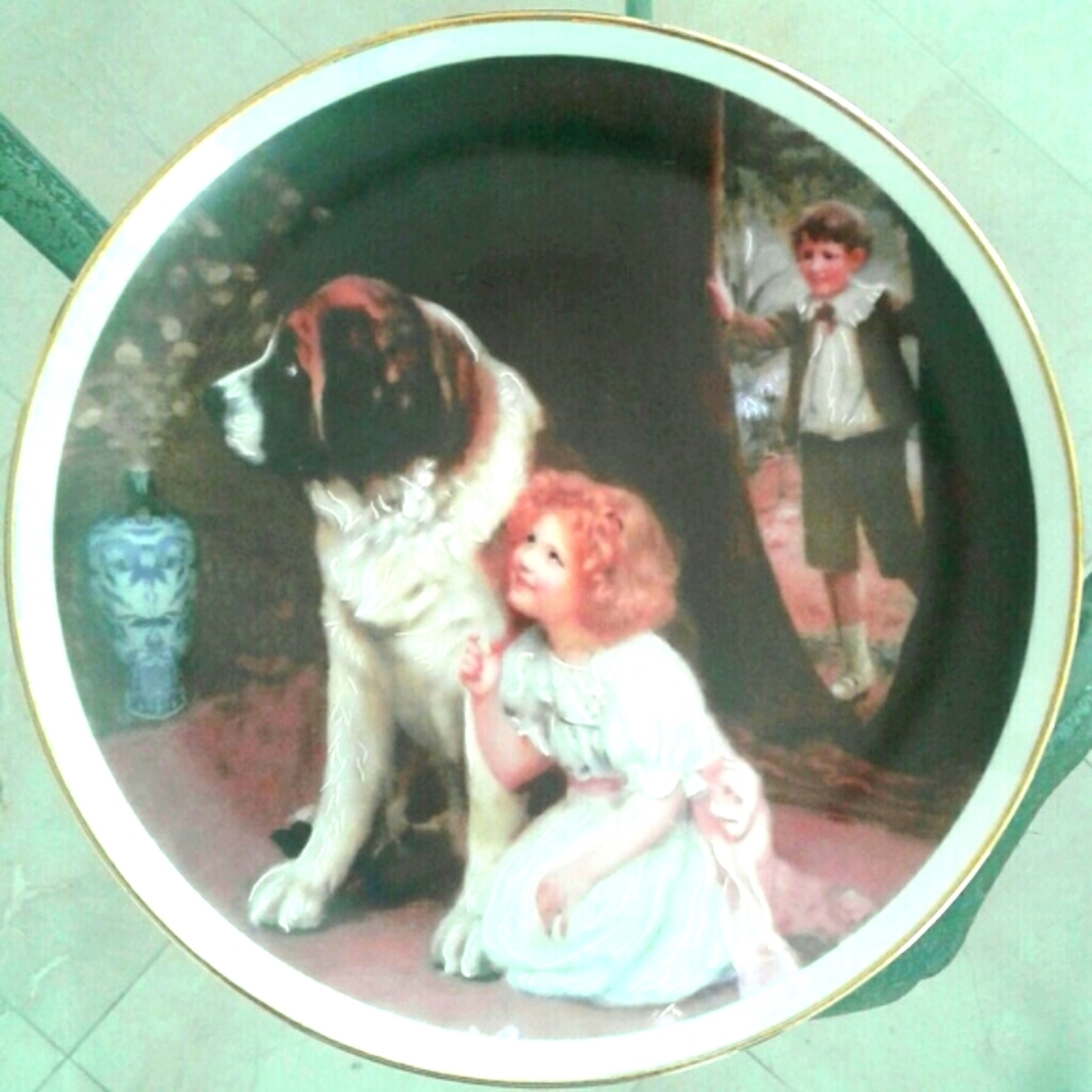 "San Bernardo and Me" Decorative Plates